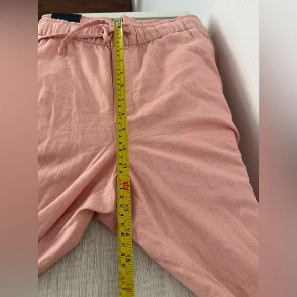 Gap Mid Rise Easy Linen-Blend Ankle Pants Casual Cargo Size Large Petite NWT - Picture 7 of 11